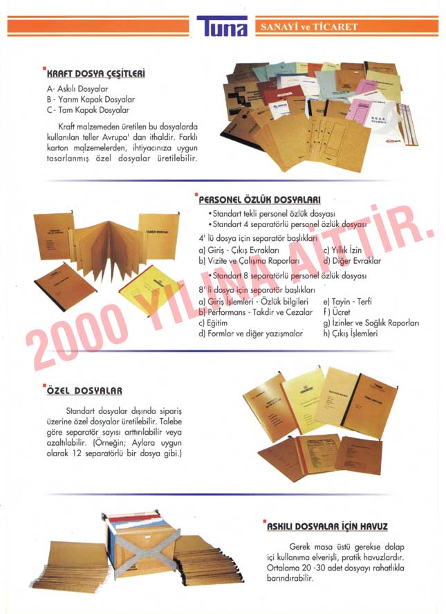 2000 Yılına Ait Nostaljik Katalog