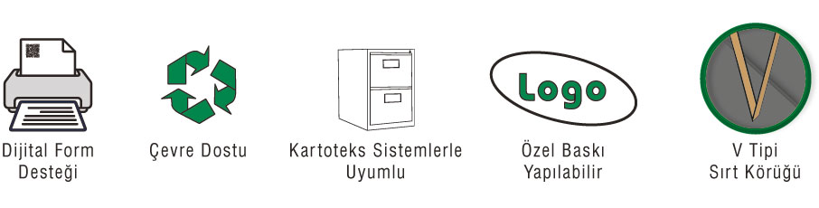 w tipi körüklü askılı dosya